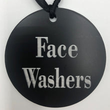 Load image into Gallery viewer, Set of 12 of Round Acrylic Linen Tags