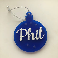 Load image into Gallery viewer, Personalised Acrylic Christmas Bauble (Satin Finish) - Custom Made