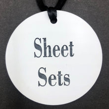 Load image into Gallery viewer, Set of 6 of Single Round Acrylic Linen Tag
