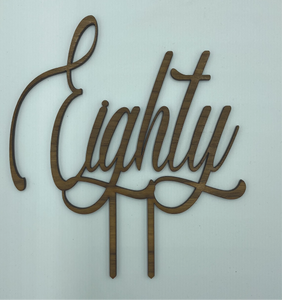 Eighty Cake Topper