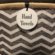 Load image into Gallery viewer, Set of 12 of Round Acrylic Linen Tags
