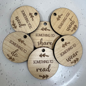 Timber Christmas Tags (set of 6)